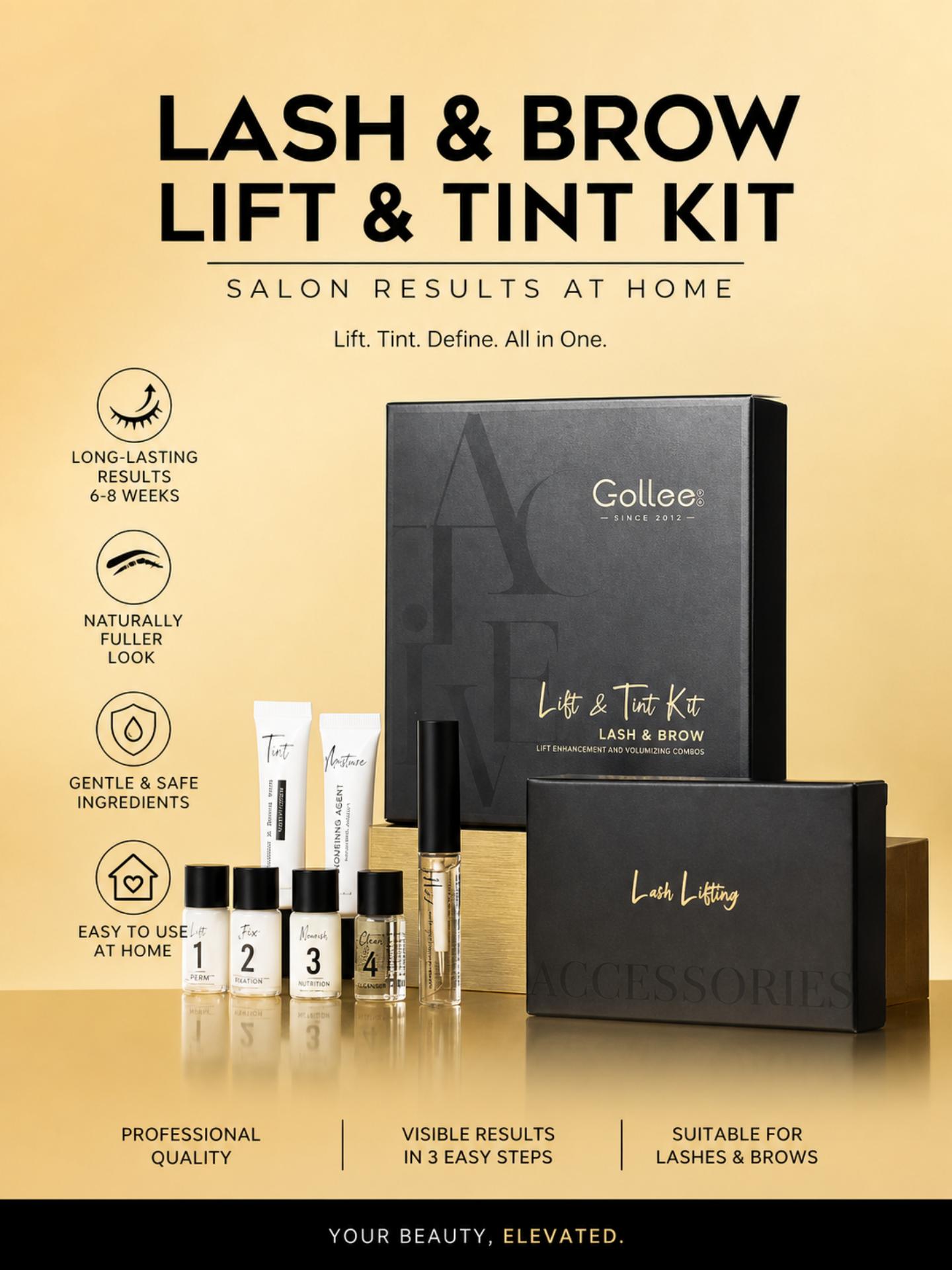 Brow Lamination Kit - Kit de Laminación de Pestañas y