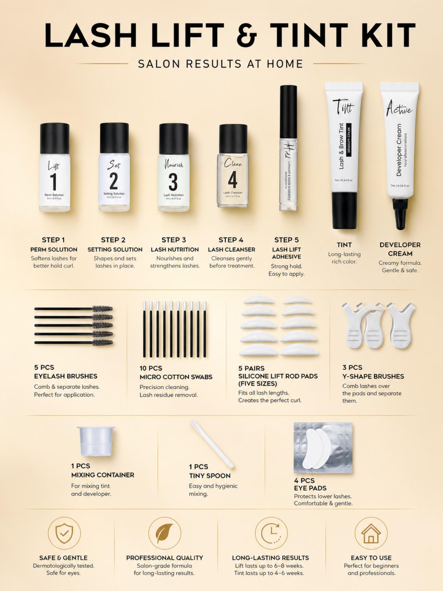 Kit de Laminación de Pestañas  - Brow Lamination Kit reseña y precio